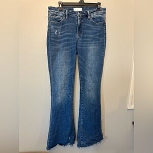 Vervet Flying monkey Flare Blue Denim Jeans Size 30